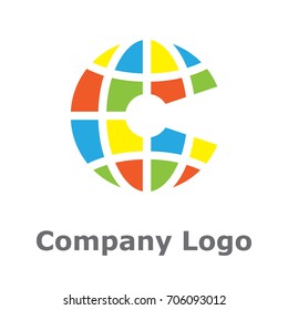 Keyhole & letter C logo concept