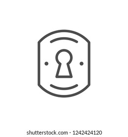Keyhole line icon