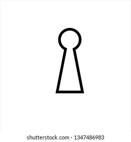 keyhole line icon,vector best line icon.