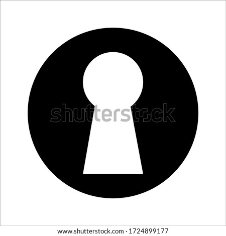 keyhole logo design. keyhole icon design.
