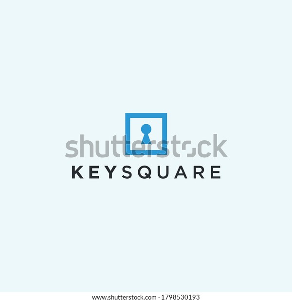 Keyhole Logo Design Icon Vector Silhouette Stock Vector (Royalty Free ...