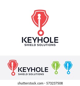 Keyhole logo design. Privacy and Security logo concept. Vector logo template