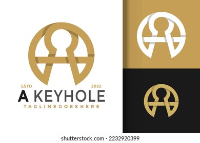 A Keyhole Logo Design Vector Illustration Template