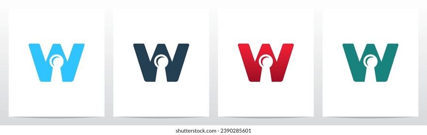 Keyhole On Letter Logo Design W