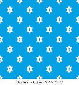 Keyhole pattern vector seamless blue repeat for any use