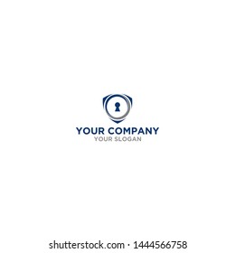 Keyhole Security Logo Design Vector