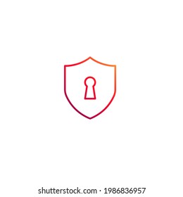 Schlüssellochsymbol. Vektorgrafik für Grafikdesign, Web, UI, App.