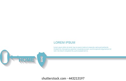 Keyhole with shield, vector
isolated on white