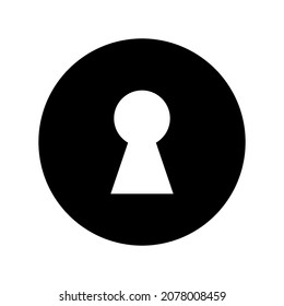 Keyhole sign icon for apps and web sites