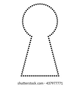 Keyhole sign illustration