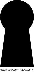 keyhole vector black and white