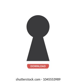 Keyhole vector icon 