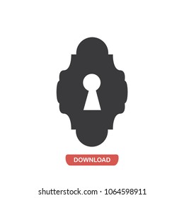 Keyhole vector icon 