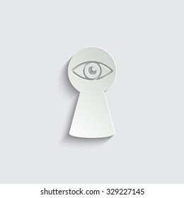 keyhole - vector icon