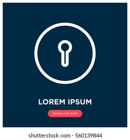 Keyhole vector icon