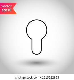 Keyhole vector icon. Keyhole flat sign design. EPS 10