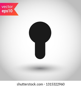 Keyhole vector icon. Keyhole flat sign design. EPS 10