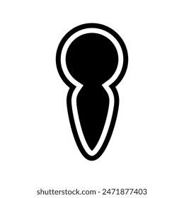 Icono de Vector. Señal de ilustración de bloqueo. Símbolo de llave o logotipo.