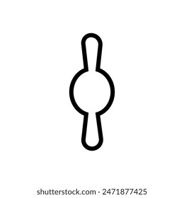 Keyhole vector icon. Lock illustration sign. Key symbol or logo.