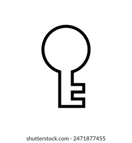 Icono de Vector. Señal de ilustración de bloqueo. Símbolo de llave o logotipo.