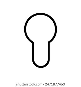 Keyhole vector icon. Lock illustration sign. Key symbol or logo.