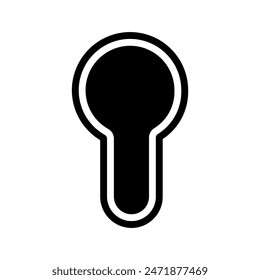 Icono de Vector. Señal de ilustración de bloqueo. Símbolo de llave o logotipo.