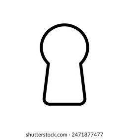 Keyhole vector icon. Lock illustration sign. Key symbol or logo.
