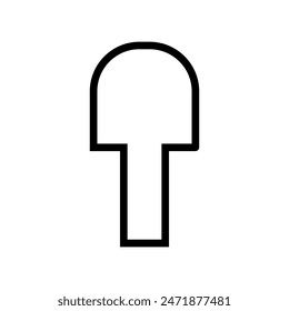 Keyhole vector icon. Lock illustration sign. Key symbol or logo.