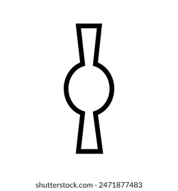 Keyhole vector icon. Lock illustration sign. Key symbol or logo.