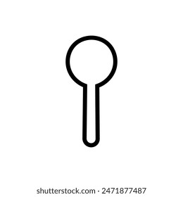 Keyhole vector icon. Lock illustration sign. Key symbol or logo.