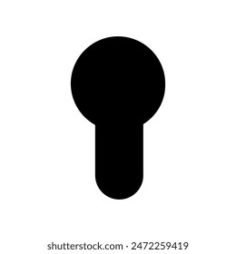 Keyhole vector icon. Lock illustration sign. Key symbol or logo.
