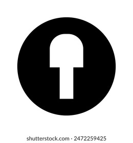 Icono de Vector. Señal de ilustración de bloqueo. Símbolo de llave o logotipo.