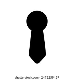Keyhole vector icon. Lock illustration sign. Key symbol or logo.