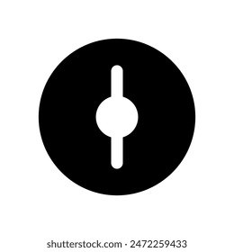 Icono de Vector. Señal de ilustración de bloqueo. Símbolo de llave o logotipo.