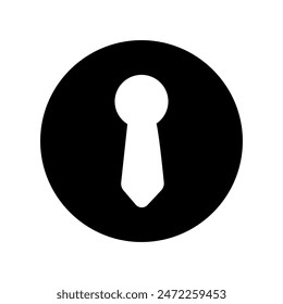 Keyhole vector icon. Lock illustration sign. Key symbol or logo.