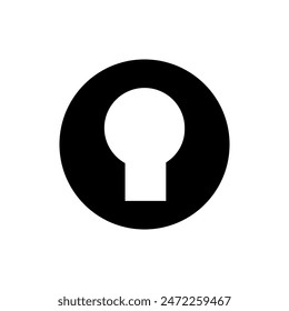 Keyhole vector icon. Lock illustration sign. Key symbol or logo.