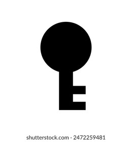 Icono de Vector. Señal de ilustración de bloqueo. Símbolo de llave o logotipo.