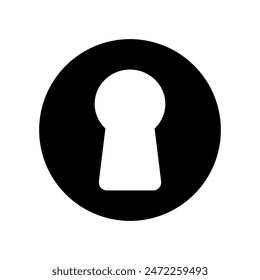 Icono de Vector. Señal de ilustración de bloqueo. Símbolo de llave o logotipo.