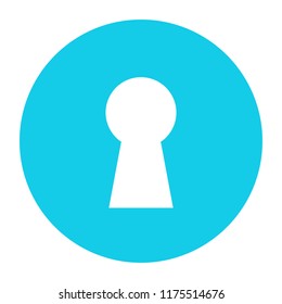Keyhole vector icon on white background