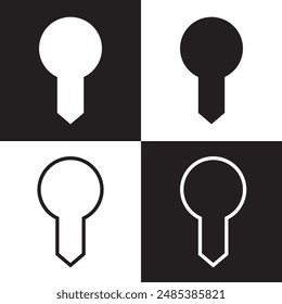 Conjunto de iconos de Vector de cerradura. Colección de señal de ilustración de bloqueo. Símbolo clave o logotipo. aislado sobre fondo blanco y negro. EPS 10