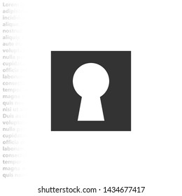 keyhole vector icons , Lorem ipsum flat design