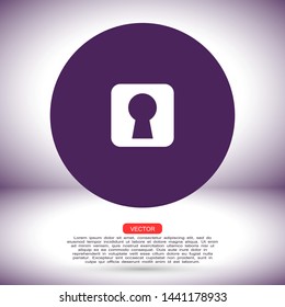 keyhole vector icons , Lorem ipsum flat design