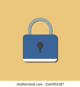 key,key lock paper cut vector icon.flat icon business and finance concept