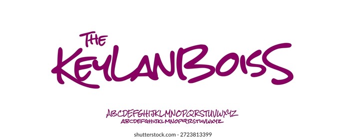 Keylanboiss mão desenhar mão escrita graffity pincel urbano