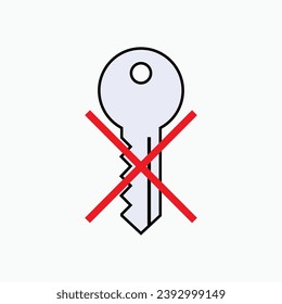 Keyless-Symbol. Locking Technology Symbol - Vektorgrafik.