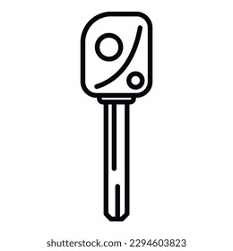 Keyless smart icon Umrissvektor. Auto abgelegen. Digitales System