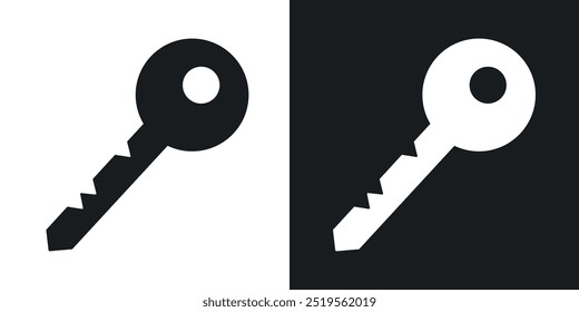 Keyline vector icon set in solid and outline style.