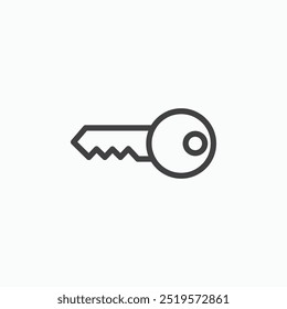 Icono Keyline simple en estilo de línea.