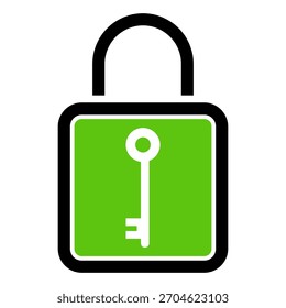 keylock vector icon logo design