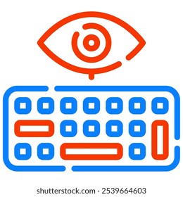 Icono de Keylogger para Web, App, infografía, etc